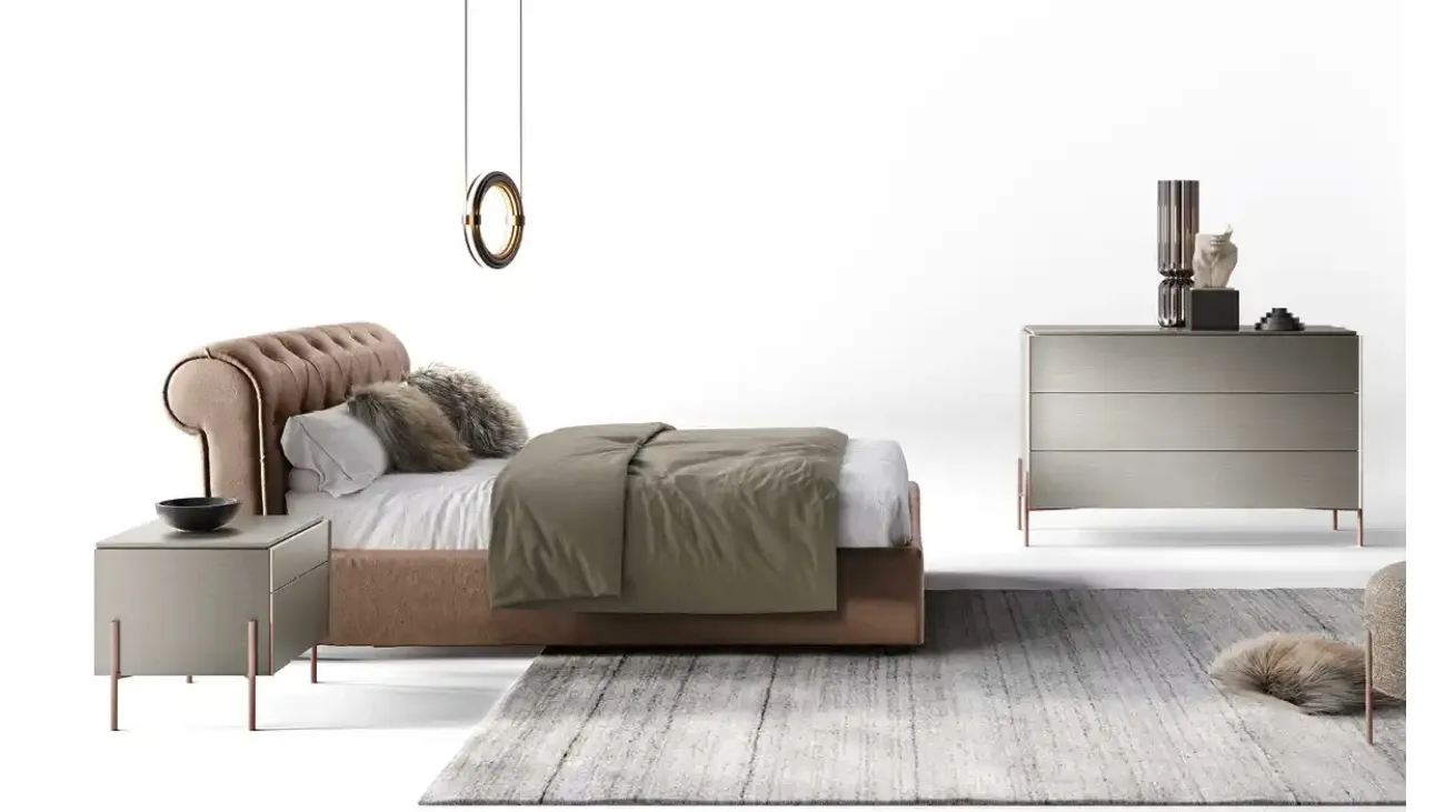 Letto classico Mimosa V11 di Moretti Compact Giorno Notte